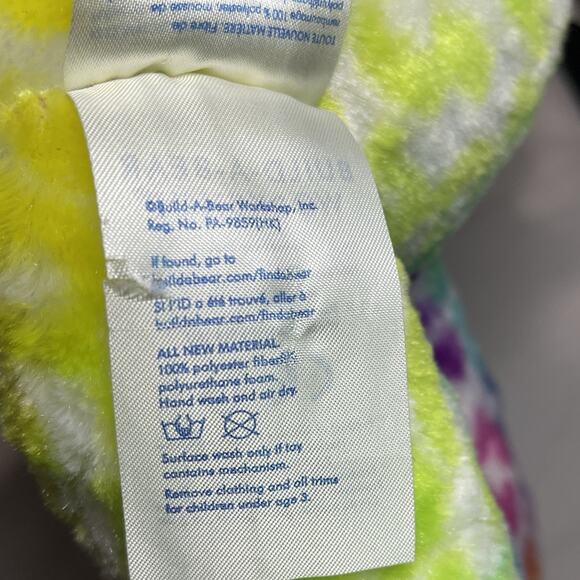 Build A Bear Cat Plush Stuffed 17" Rainbow Cheetah Lisa Frank Collaboration - Picture 7 of 7